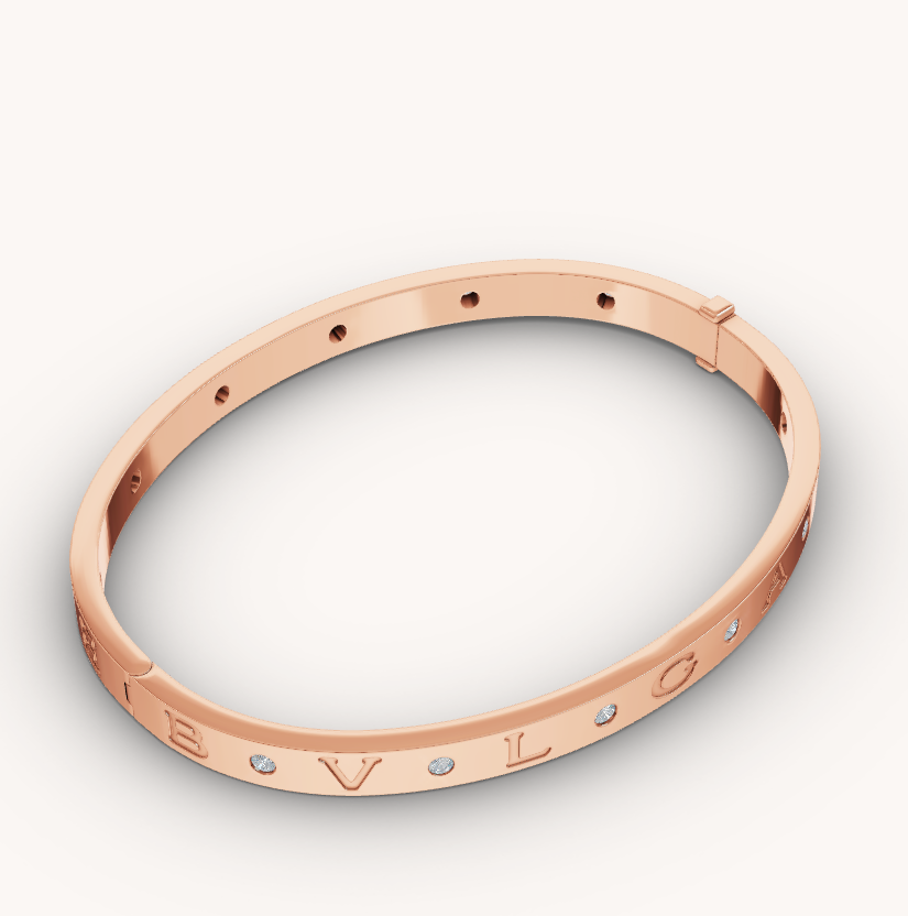 [Revel]ZERO 1 PINK GOLD 12 DIAMONDS BRACELET