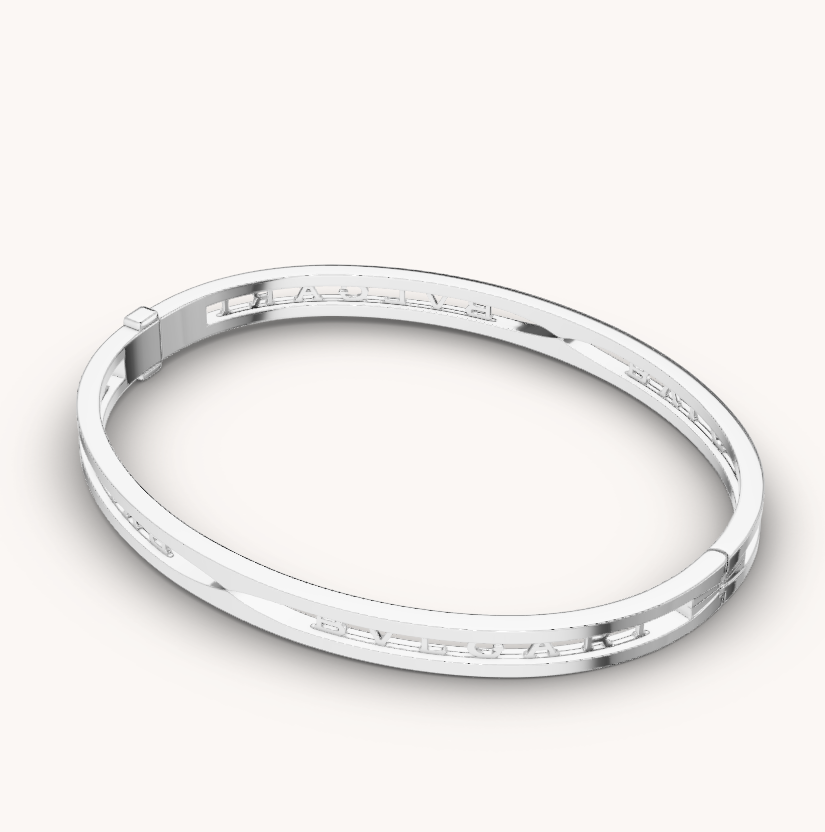 [Revel]ZERO 1 SPIRAL LOGO SILVER BRACELET