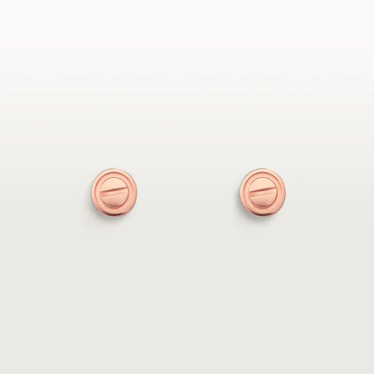 [Revel Jewelry]LOVE EARRINGS PINK GOLD 10MM