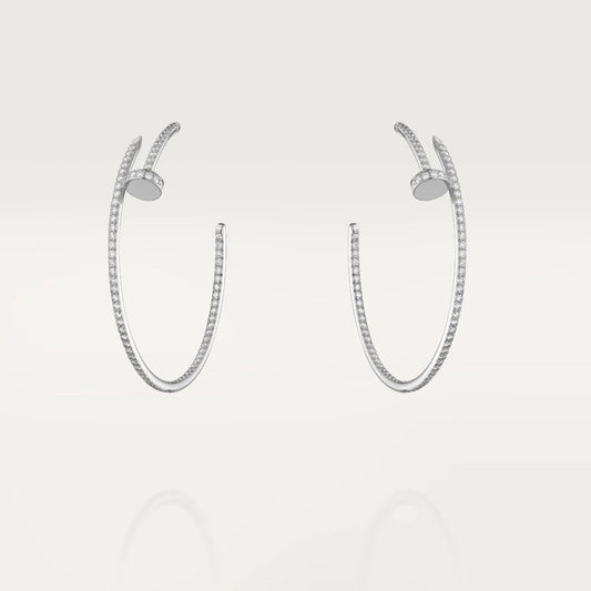 [Revel Jewelry]JUSTE OHRRINGE VOLLSTÄNDIGE DIAMANTEN 1.8MM