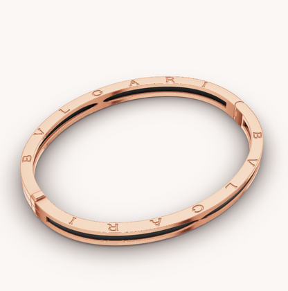 [Revel]ZERO 1 PINK GOLD WITH BLACK CERAMIC BRACELET