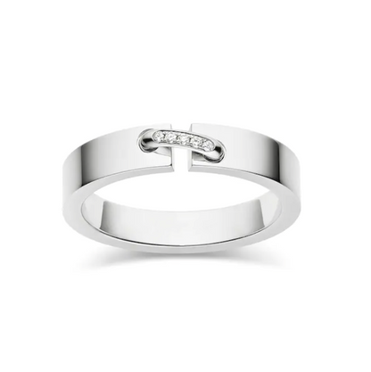 [Revel Jewelry]ALLIANCE LIENS EVIDENZ DIAMANT 4MM RING