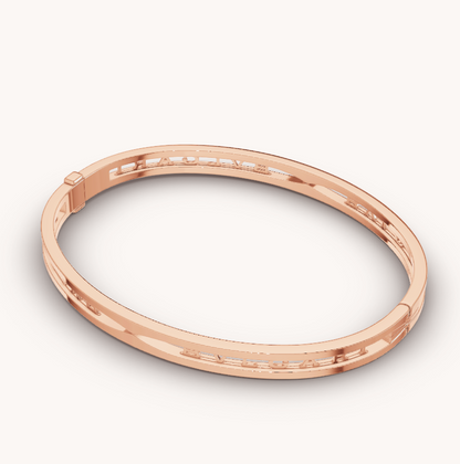 [Revel]ZERO 1 SPIRAL LOGO PINK GOLD BRACELET