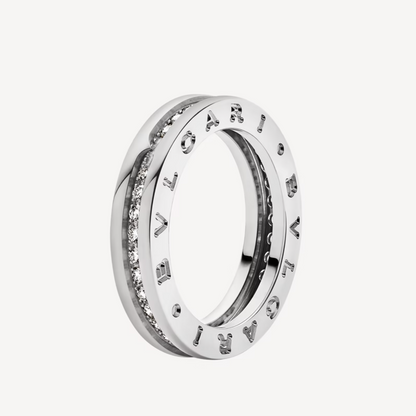 [Revel]ZERO 1 ONE-BAND PAVED DIAMONDS ON THE SPIRAL RING