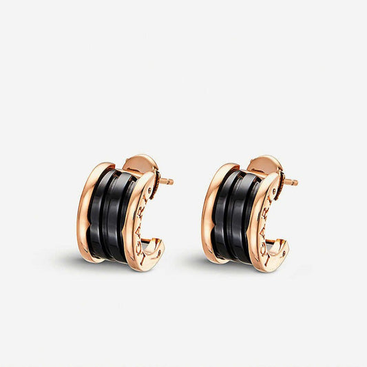 [Revel]ZERO 1 PINK GOLD CERAMIC EARRINGS