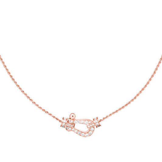 [Revel Jewelry]FORCE 10 PINK GOLD DIAMOND NECKLACE
