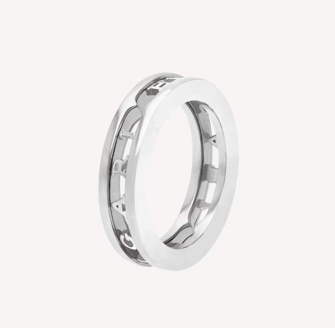 [Revel]ZERO 1 ONE-BAND WITH OPENWORK LOGO SPIRAL RING