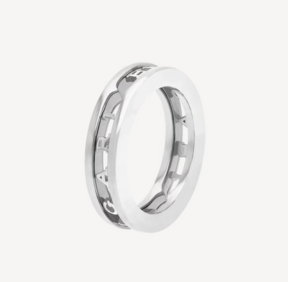 [Revel]ZERO 1 ONE-BAND WITH OPENWORK LOGO SPIRAL RING