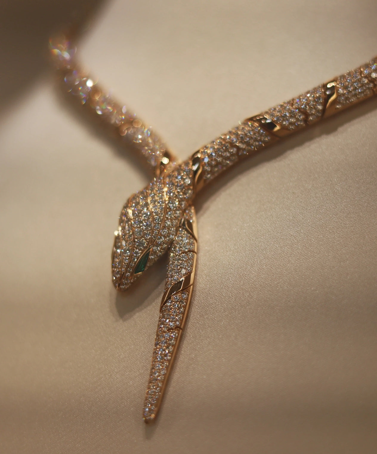 [Revel]HAUTE COUTURE GOLD SERPENTI NECKLACE