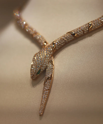 [Revel]HAUTE COUTURE GOLD SERPENTI NECKLACE