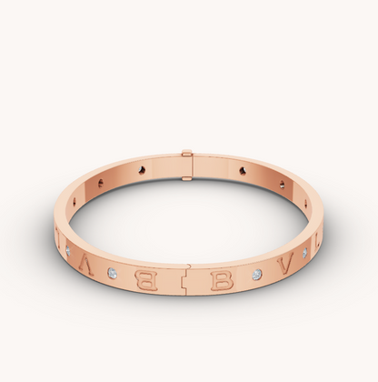 [Revel]ZERO 1 PINK GOLD 12 DIAMONDS BRACELET