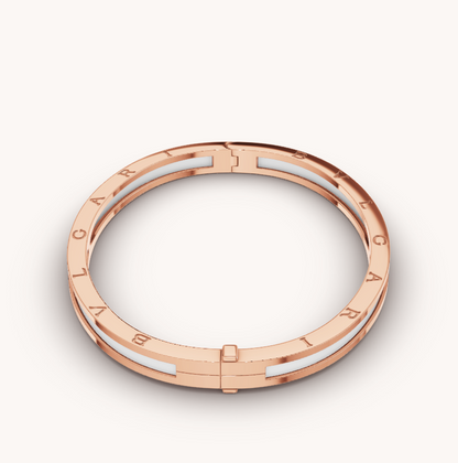 [Revel]ZERO 1 PINK GOLD WITH WHITE CERAMIC BRACELET