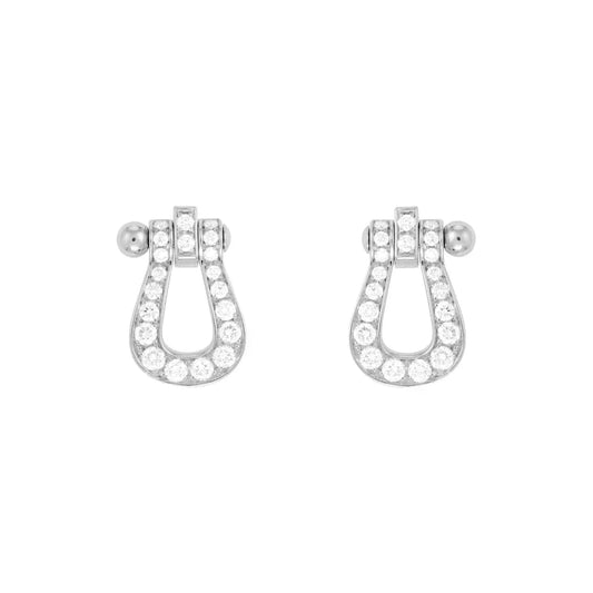 [Revel Jewelry]FORCE 10 FULL DIAMOND STUD EARRINGS MINI MODEL