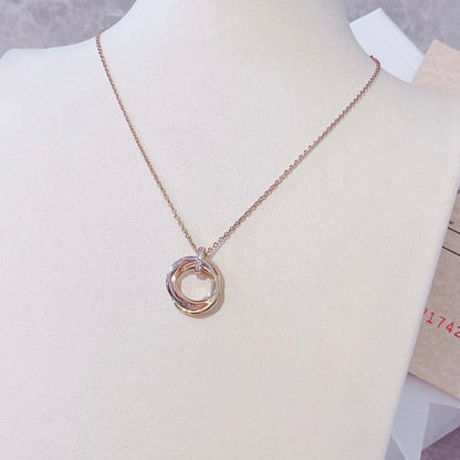 [Revel Jewelry]TRINITY NECKLACE GOLD  DIAMONDS