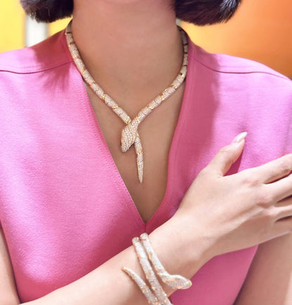 [Revel]HAUTE COUTURE GOLD SERPENTI NECKLACE