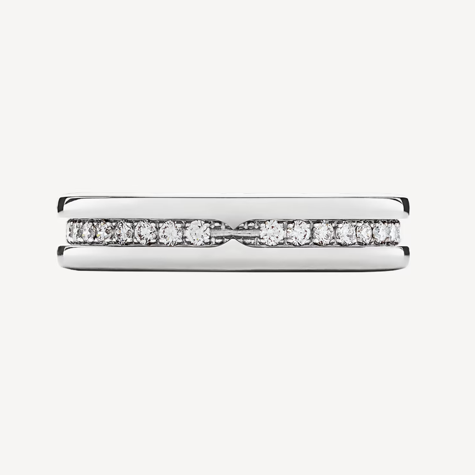 [Revel]ZERO 1 ONE-BAND PAVED DIAMONDS ON THE SPIRAL RING