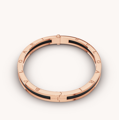 [Revel]ZERO 1 PINK GOLD WITH BLACK CERAMIC BRACELET