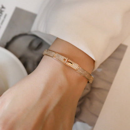 [Revel Jewelry]KELLY BRACELET DIAMOND PAVED