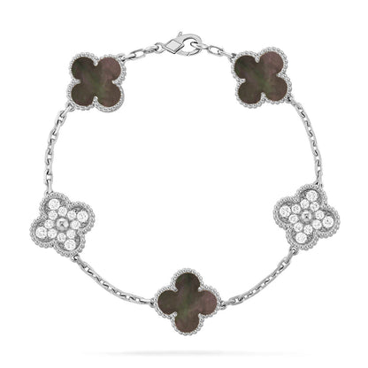 [Revel Jewelry] CLOVER 5 MOTIF GRAY MOP BRACELET COLLECTION