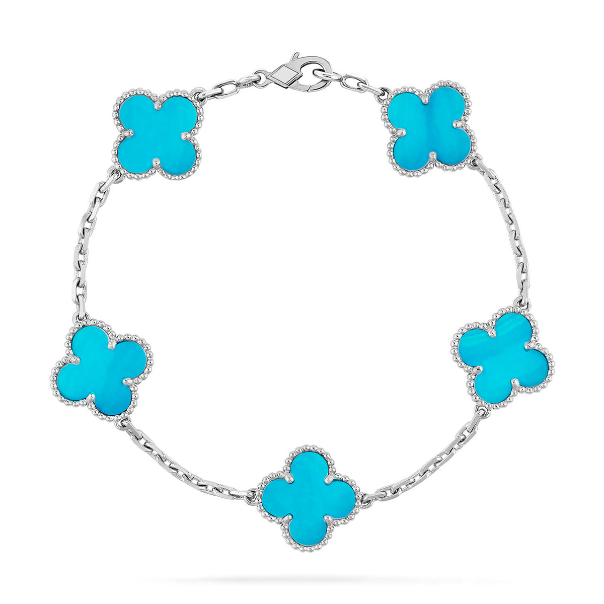 [Revel Jewelry] CLOVER 5 MOTIF TURQUOISE BRACELET COLLECTION