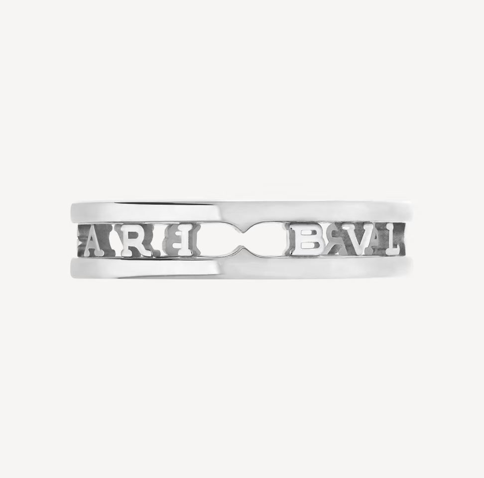 [Revel]ZERO 1 ONE-BAND WITH OPENWORK LOGO SPIRAL RING