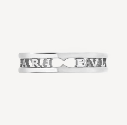 [Revel]ZERO 1 ONE-BAND WITH OPENWORK LOGO SPIRAL RING