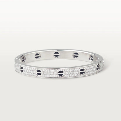 [Revel Jewelry]LOVE BRACELET 6.1MM DIAMOND-PAVED CERAMIC