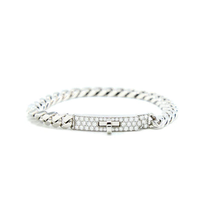 [Revel Jewelry]KELLY CHAIN SILVER DIAMOND BRACELET
