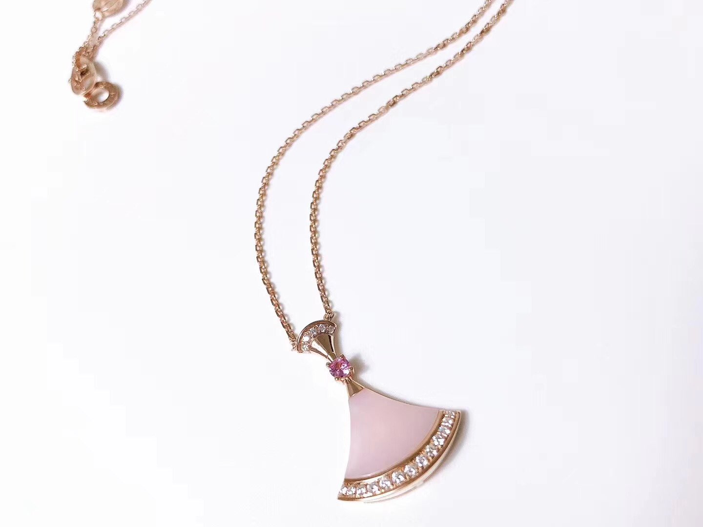 [Revel]DREAM NECKLACE PINK MOP DIAMOND