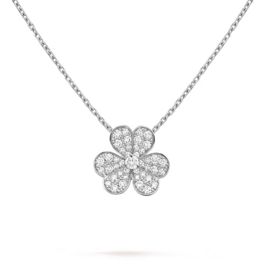 [Revel Jewelry]CLOVER DIAMOND NECKLACE SILVER