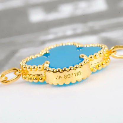 [Revel Jewelry] CLOVER 5 MOTIF TURQUOISE BRACELET COLLECTION
