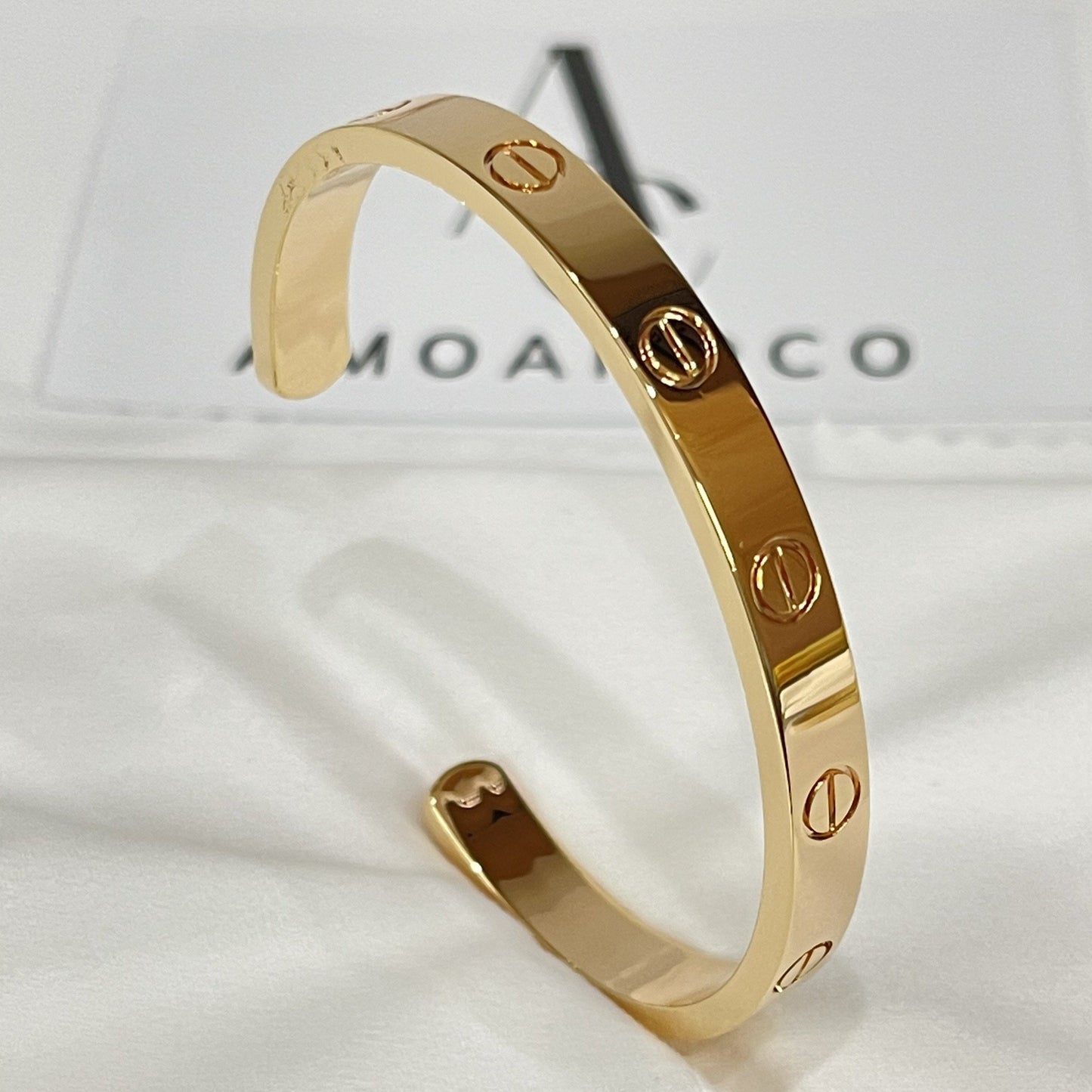 [Revel Jewelry]LOVE BRACELET 6.1MM OPEN CUFF