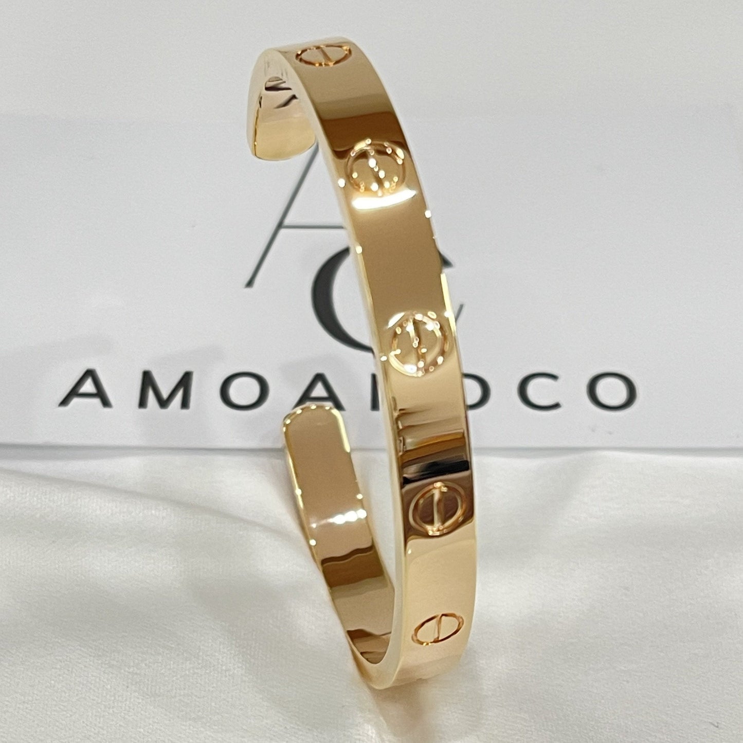 [Revel Jewelry]LOVE BRACELET 6.1MM OPEN CUFF