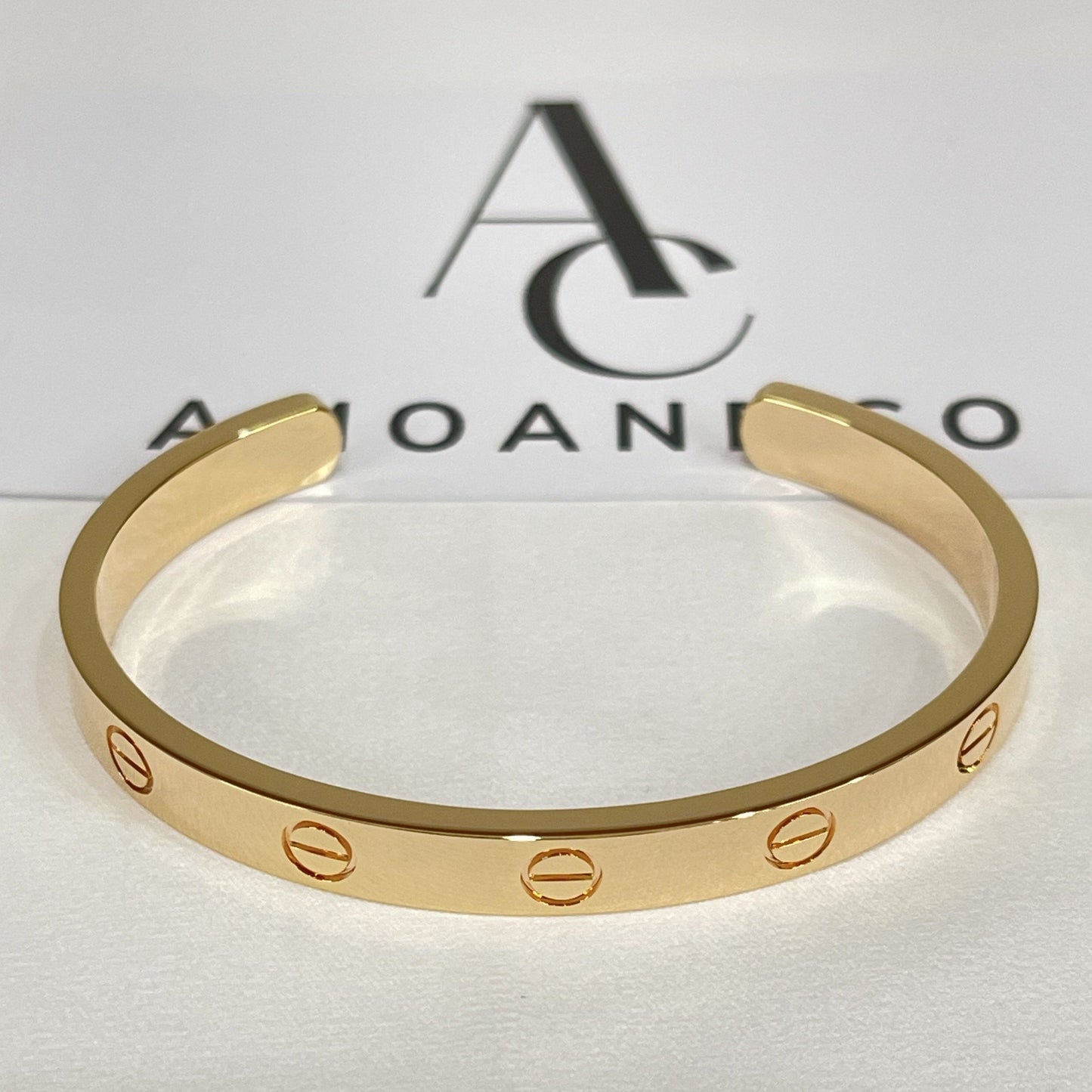 [Revel Jewelry]LOVE BRACELET 6.1MM OPEN CUFF