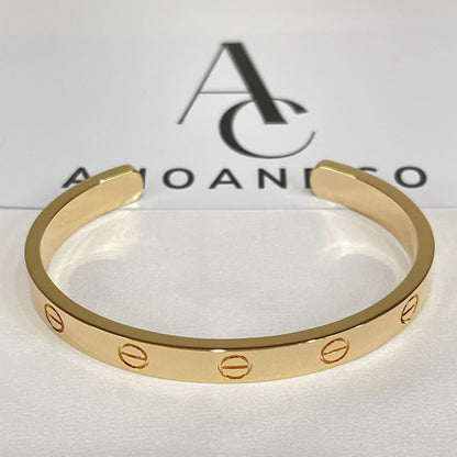 [Revel Jewelry]LOVE BRACELET 6.1MM OPEN CUFF