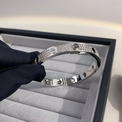 [Revel Jewelry]LOVE BRACELET 6.1MM DIAMOND-PAVED CERAMIC
