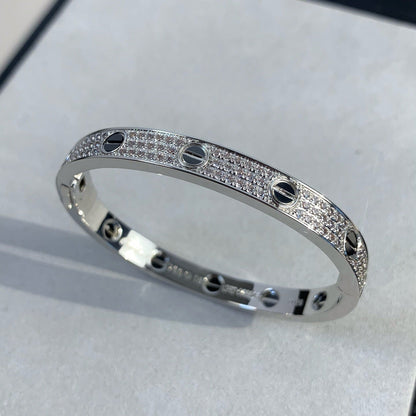 [Revel Jewelry]LOVE BRACELET 6.1MM DIAMOND-PAVED CERAMIC