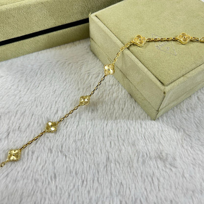 [Revel Jewelry]クローバー 6モチーフ ダイヤモンド ブレスレット