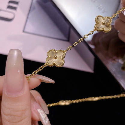 [Revel Jewelry]CLOVER 10 MOTIFS LASER NECKLACE