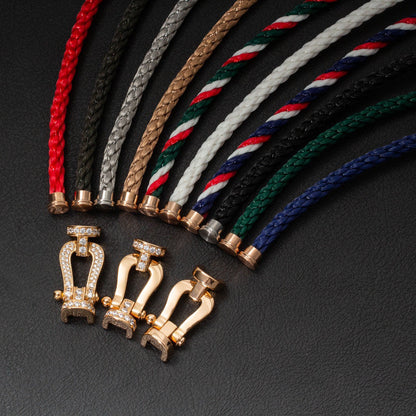 [Revel Jewelry]FORCE LARGE HORSESHOE FULL DIAMOND BRACELET GOLD