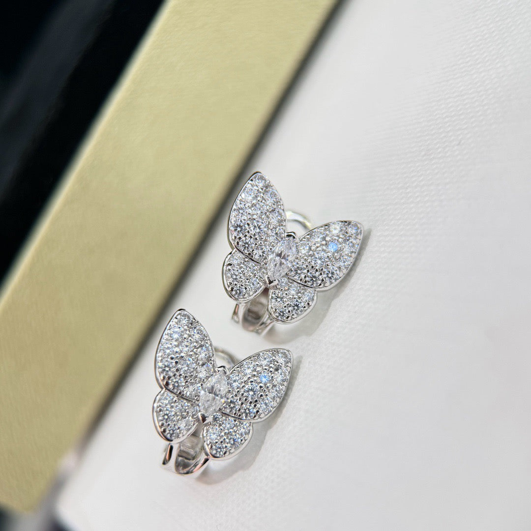 [Revel Jewelry]バタフライオールダイヤモンドイヤリング