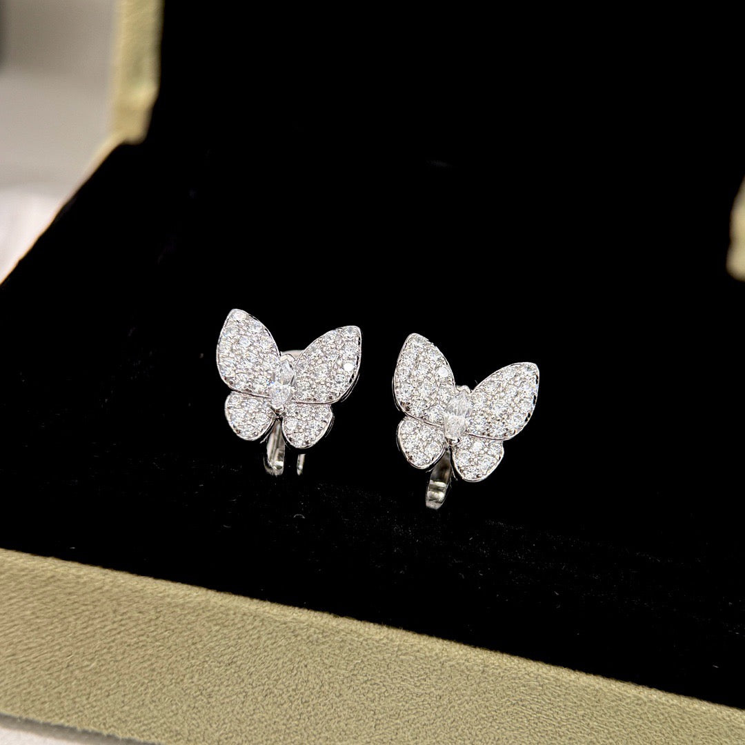 [Revel Jewelry]バタフライオールダイヤモンドイヤリング