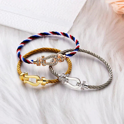 [Revel Jewelry]FORCE LARGE HORSESHOE NO DIAMOND BRACELET GOLD