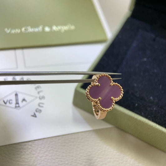[Revel Jewelry]CLOVER  PURPLE VIOLET RING