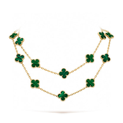 [Revel Jewelry]CLOVER 20 MOTIFS MALACHITE GOLD