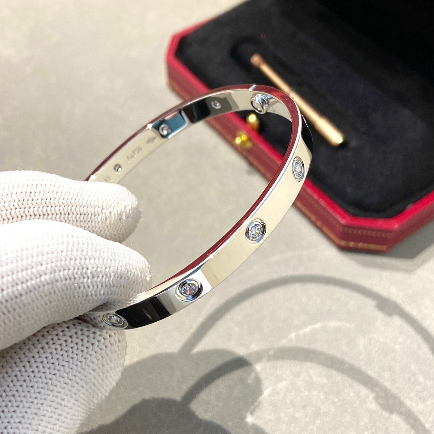 [Revel Jewelry]LOVE BRACELET 6.1MM 10 DIAMONDS