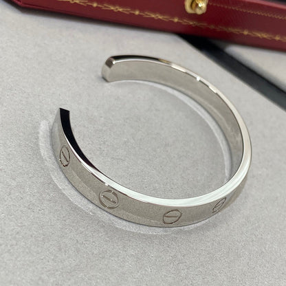 [Revel Jewelry]LOVE BRACELET 6.1MM 1 DIAMOND OPEN CUFF