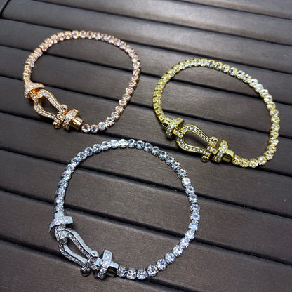 [Revel Jewelry]FORCE  HORSESHOE  DIAMOND TENNIS BRACELET
