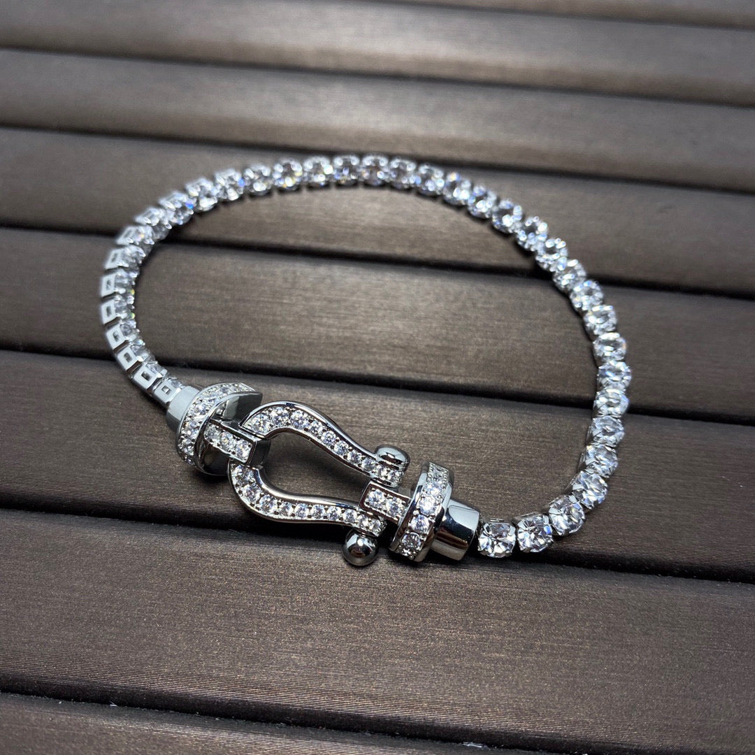 [Revel Jewelry]FORCE  HORSESHOE  DIAMOND TENNIS BRACELET