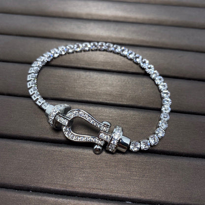[Revel Jewelry]FORCE  HORSESHOE  DIAMOND TENNIS BRACELET